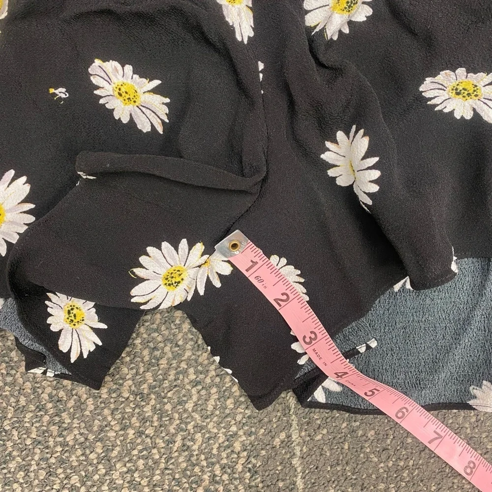 Kate Spade Daisy Dot Crepe Button Down Romper Size 8
